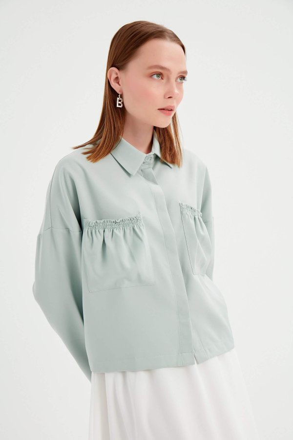 Mint Yeşili Misty Gömlek - Görsel 3