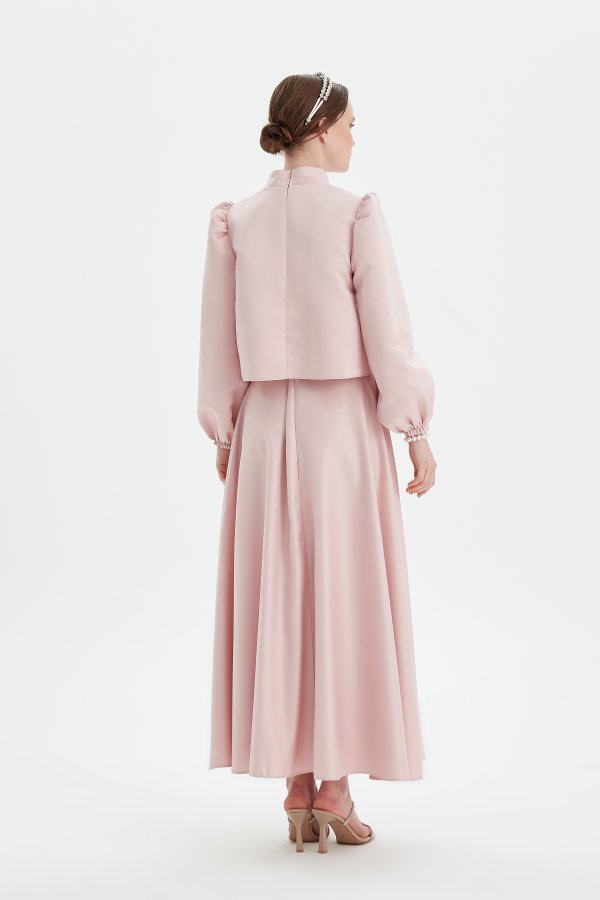 Pembe Leyza Abiye - Görsel 5