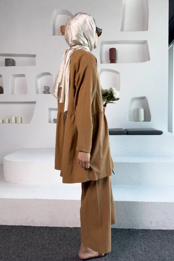 Camel Müslin Takım - Görsel 5
