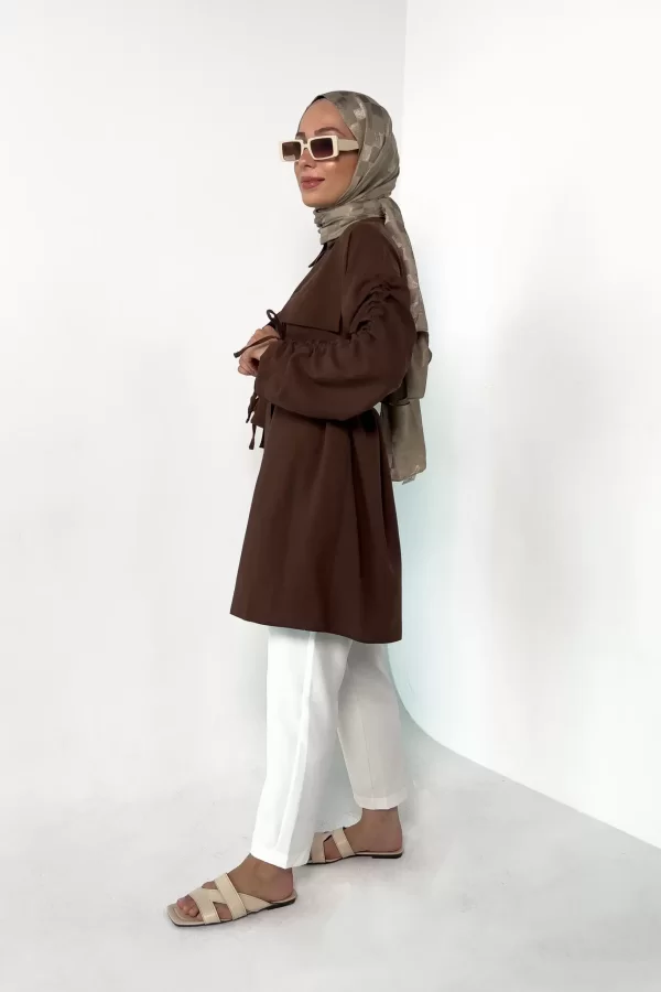 Kahverengi Carla Tunik - Görsel 3
