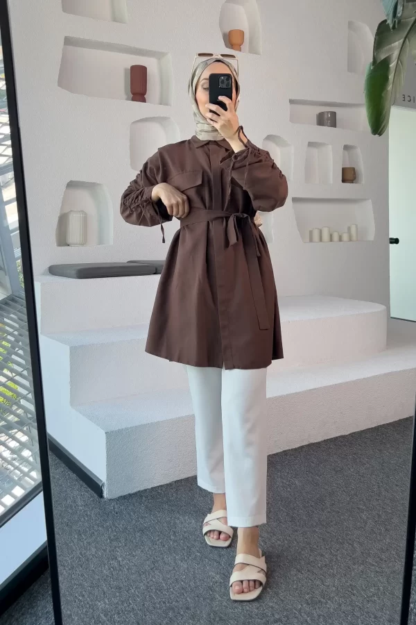 Kahverengi Carla Tunik