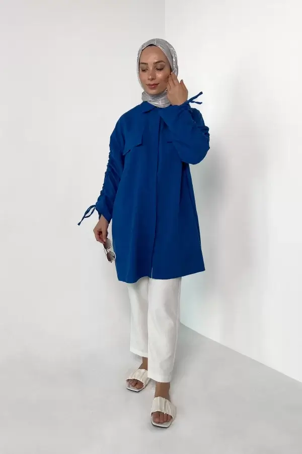 Mavi Carla Tunik - Görsel 2