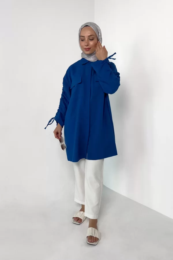 Mavi Carla Tunik - Görsel 2