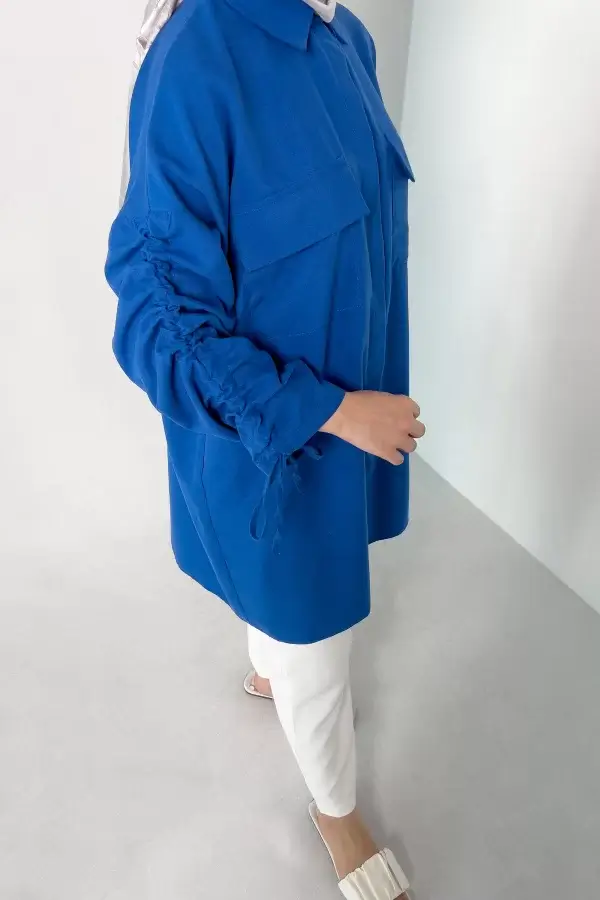 Mavi Carla Tunik - Görsel 4