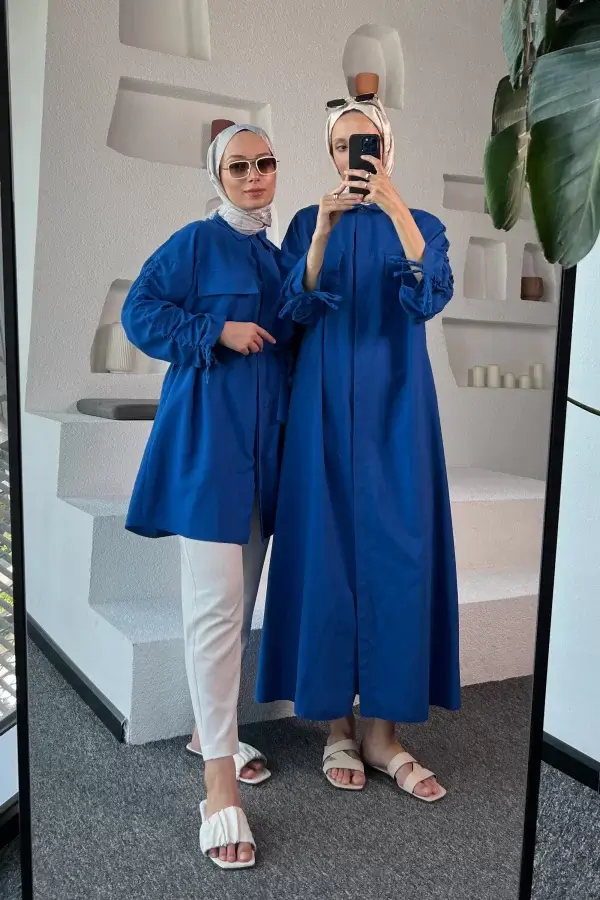 Mavi Carla Tunik - Görsel 5