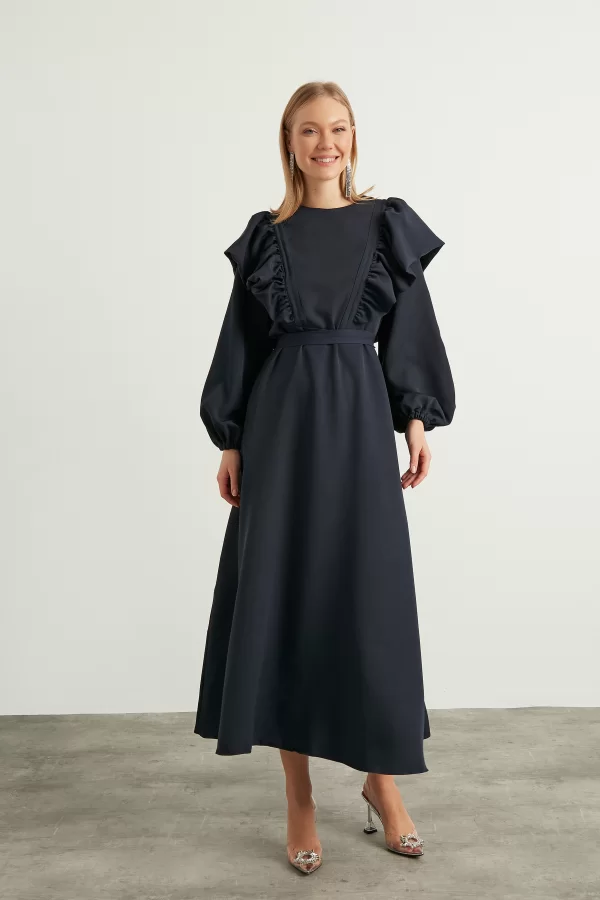 Lacivert Lady Abiye - Görsel 5