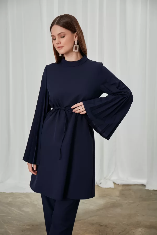 Lacivert Lucia Pantolon Takım - Görsel 3