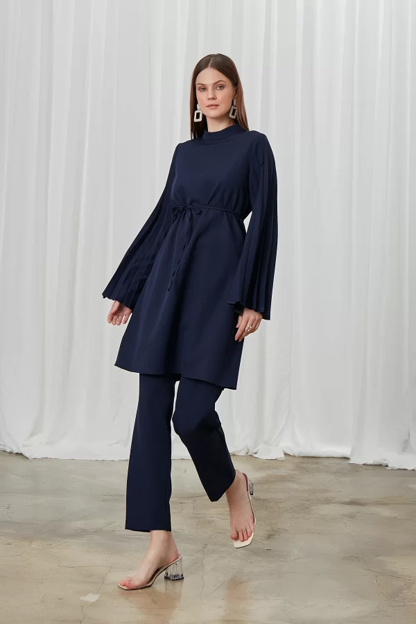 Lacivert Lucia Pantolon Takım - Görsel 6