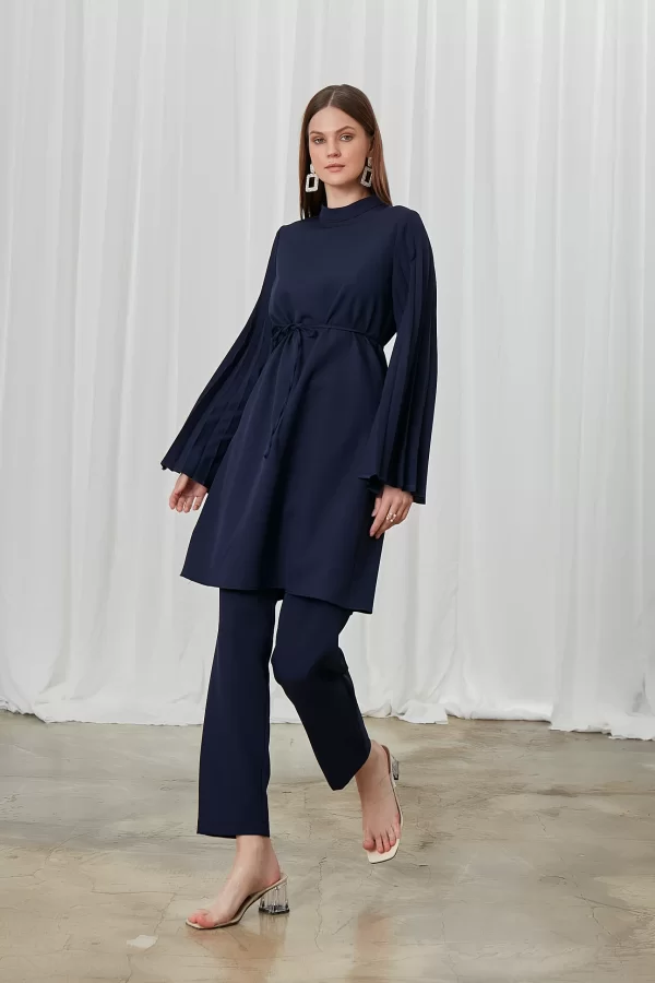 Lacivert Lucia Pantolon Takım - Görsel 6