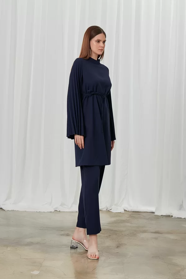Lacivert Lucia Pantolon Takım - Görsel 8