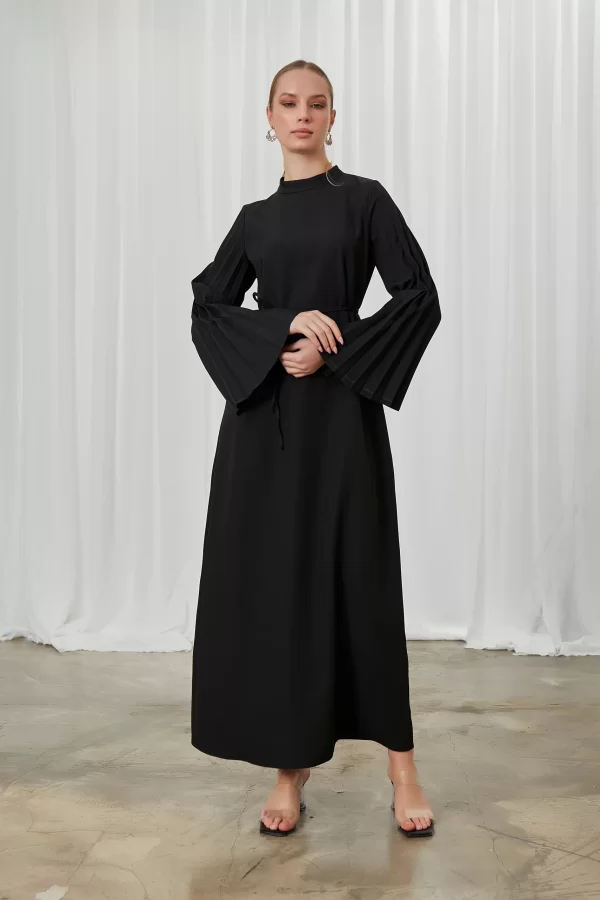 Siyah Lucia Elbise - Görsel 2