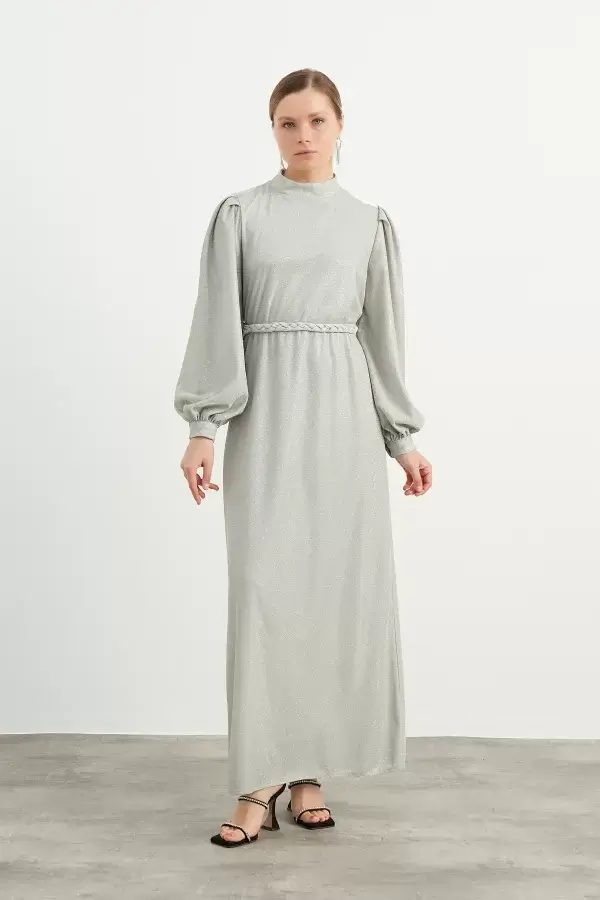 Mint Yeşili Jesse Elbise - Görsel 4