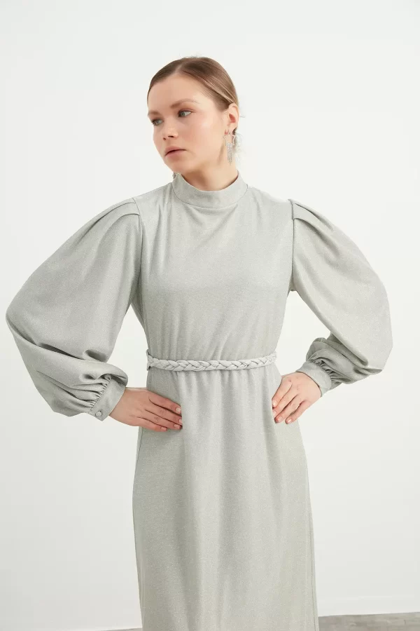 Mint Yeşili Jesse Elbise - Görsel 5