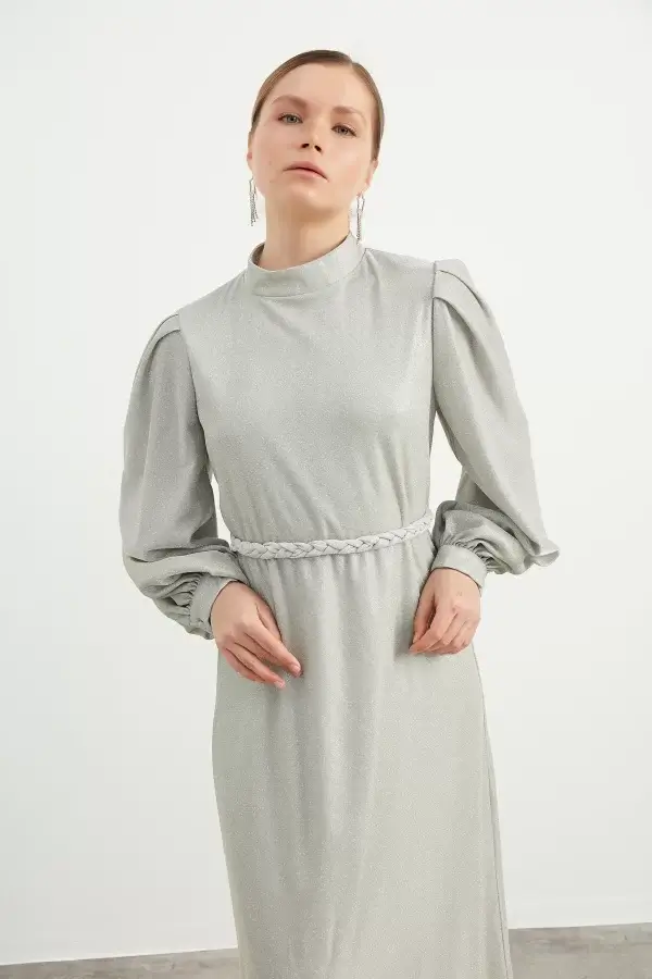 Mint Yeşili Jesse Elbise - Görsel 6