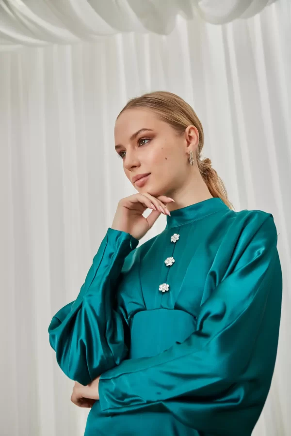 Turkuaz Sara Abiye - Görsel 3