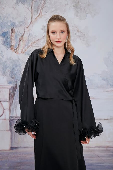 Siyah Aurora Kimono