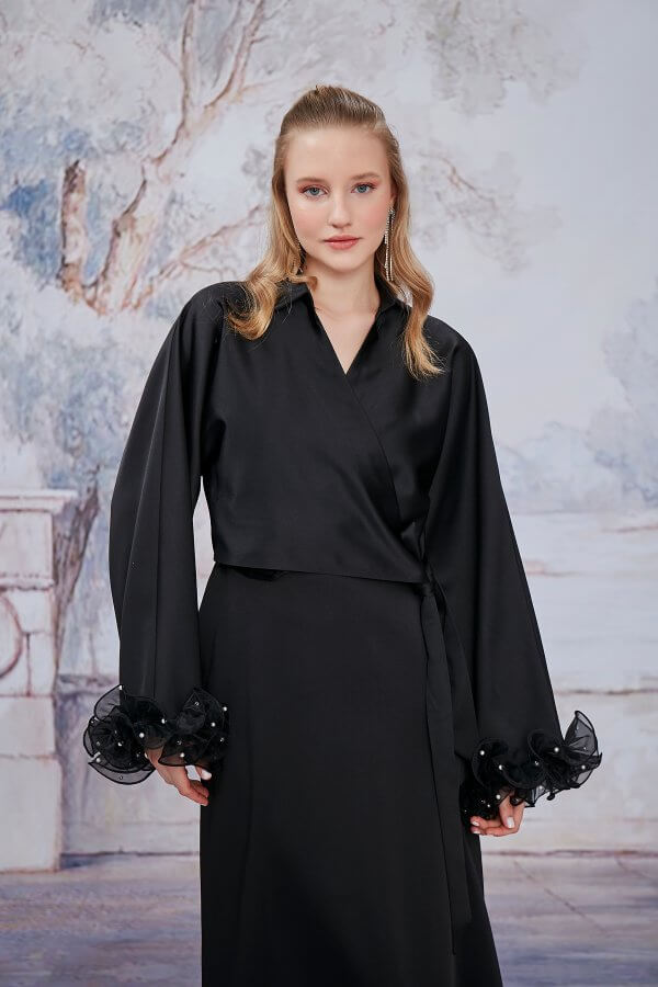Siyah Aurora Kimono