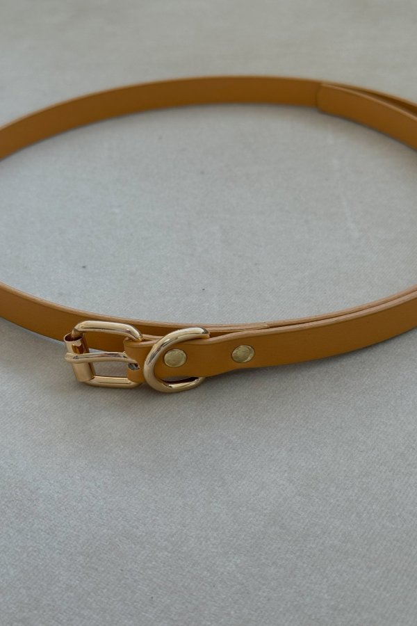 Camel Gold Tokalı Deri Kemer - Görsel 2