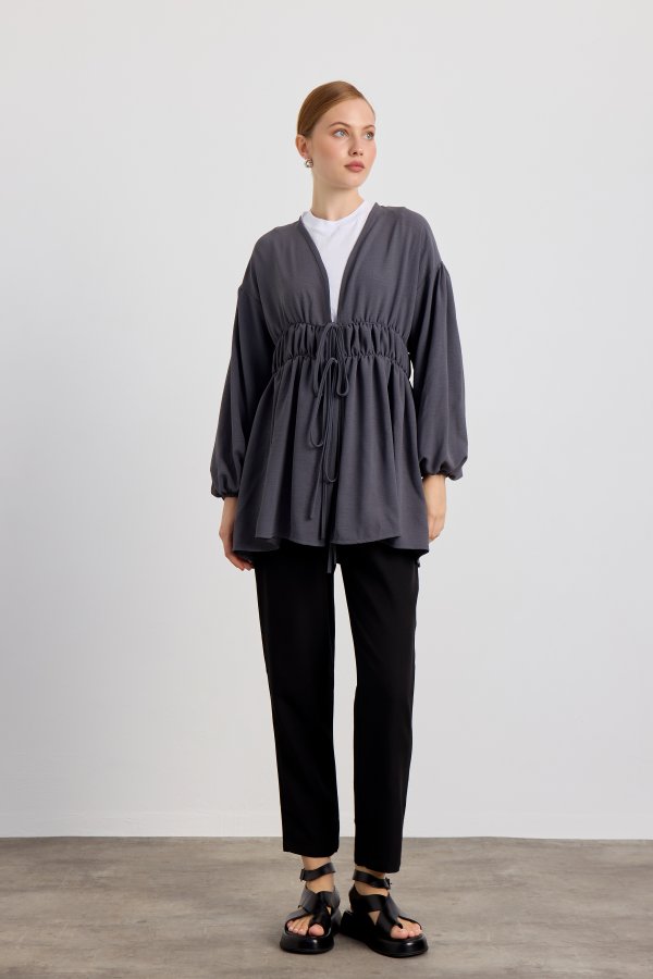 Füme Ayrobin Tunik - Görsel 6