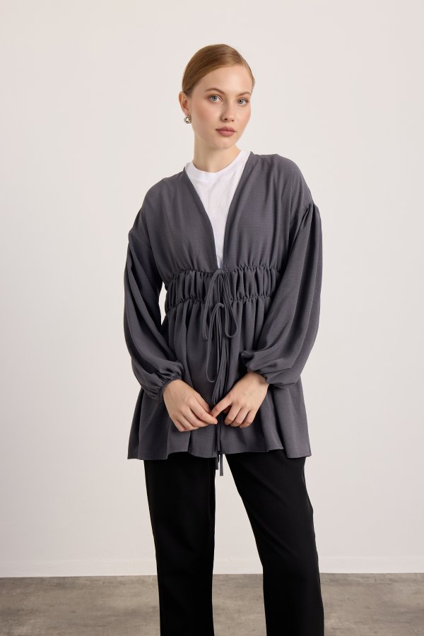 Füme Ayrobin Tunik - Görsel 8