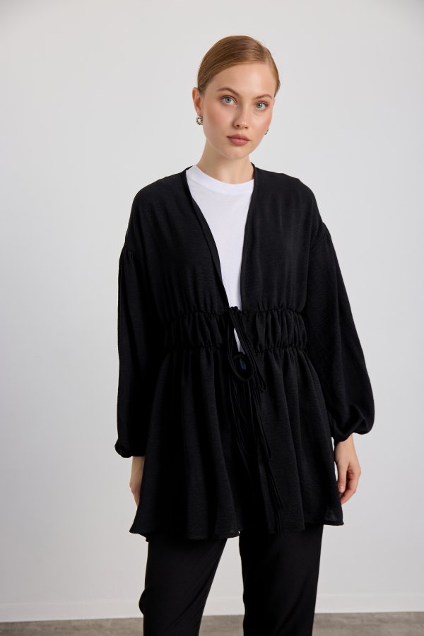 Siyah Ayrobin Tunik - Görsel 2