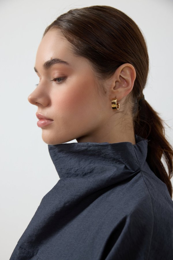Füme Yaka Detaylı Paraşüt Sweat - Görsel 4