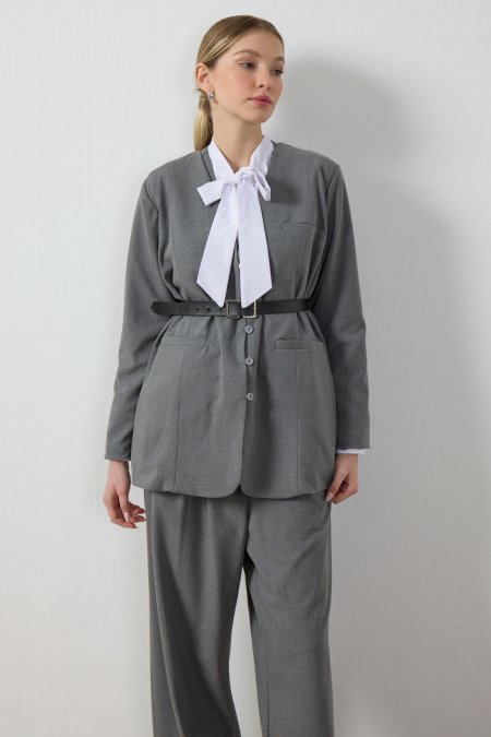 Gri Blazer Ceket