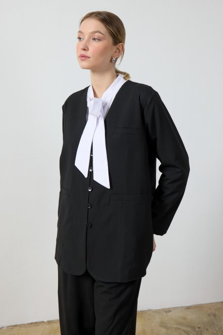 Siyah Blazer Ceket