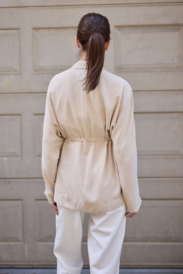 Bej Kraşlı Kimono - Görsel 8