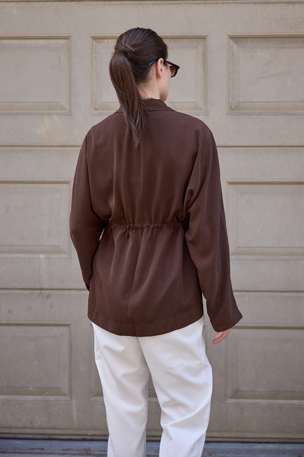 Kahverengi Kraşlı Kimono - Görsel 6