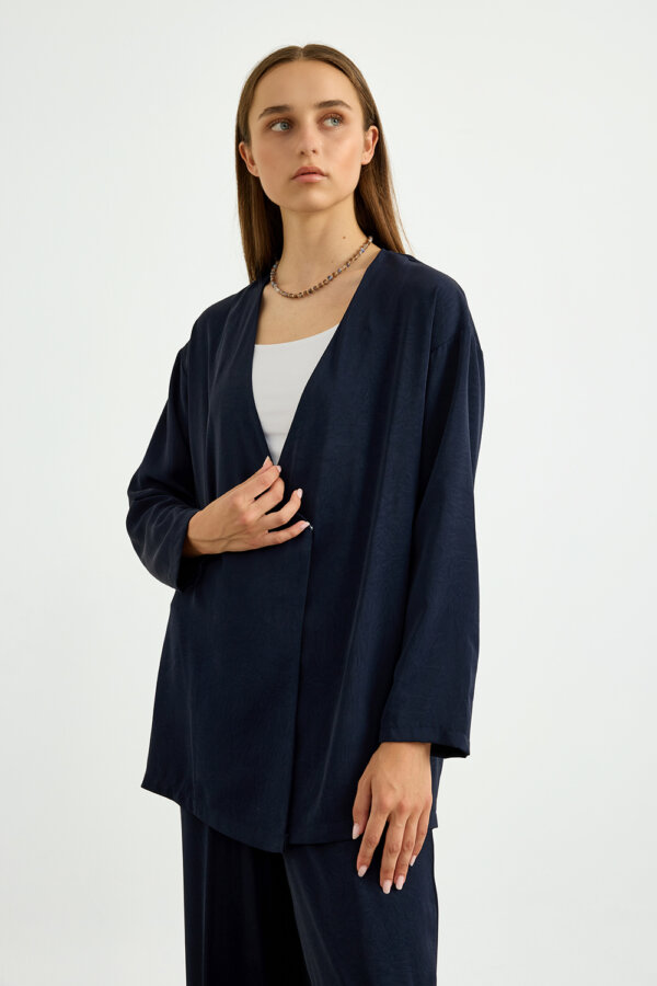 Lacivert Kimono Takım - Görsel 4