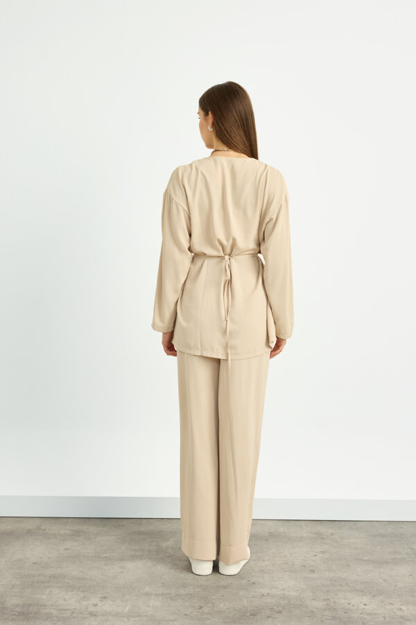 Bej Kimono Takım - Görsel 10
